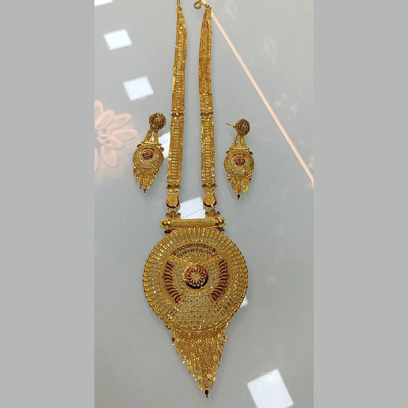 Long Statement Necklace-Pari Art Jewellery Forming Long Necklace Set