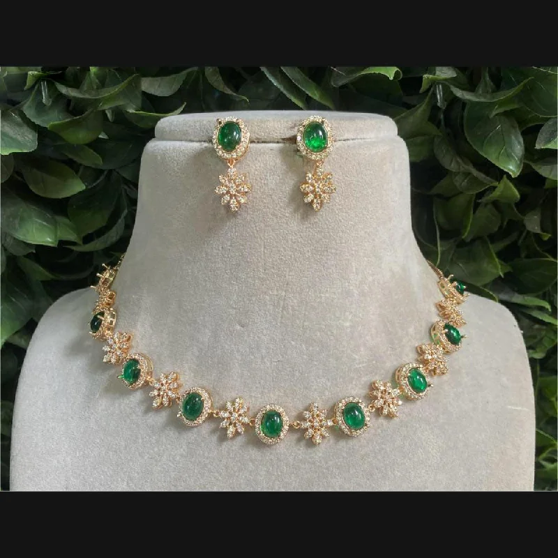 Unique Charm Necklace-Amoliya Jewels Gold Plated Polki Kundan Necklace Set