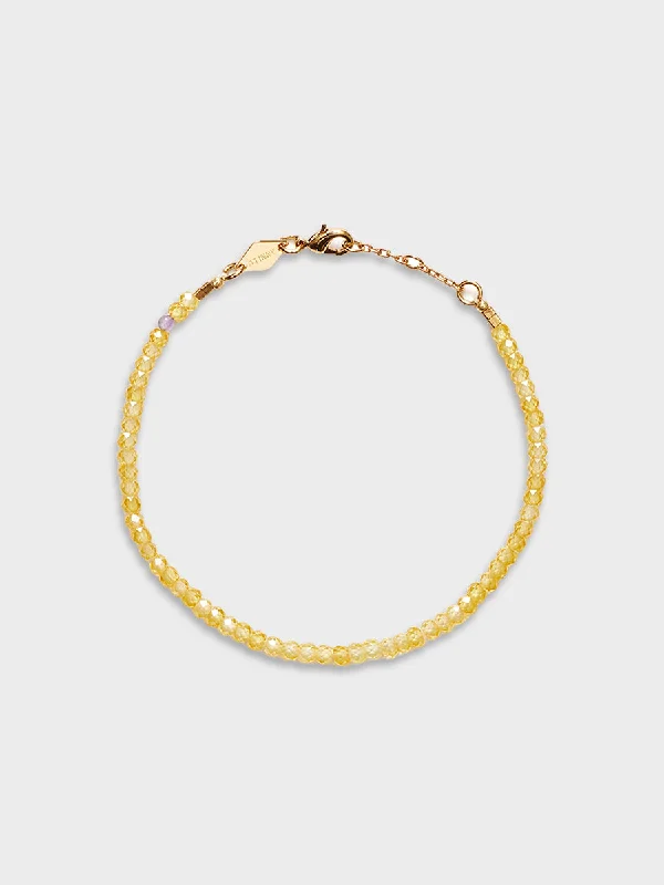 Luxury Crystal Bracelets-Tan Line Bracelet in Citrus