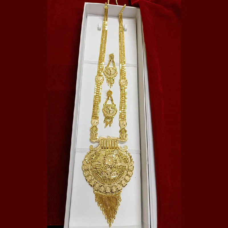 Art Nouveau Necklace-Pari Art Jewellery Forming Long Necklace Set