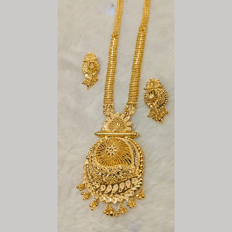 Elegant Gold Necklace-Sunrise Gold  Forming Necklace Set