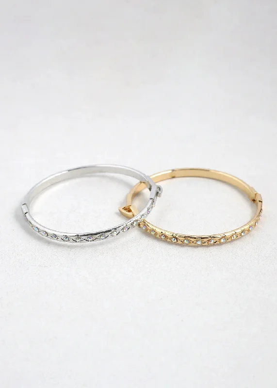 Stackable Wedding Bangles-Dazzling Stone-Studded Bangles