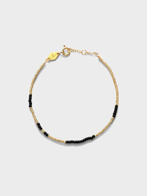 Classic Chain Link Bracelets-ASYM Bracelet in Black