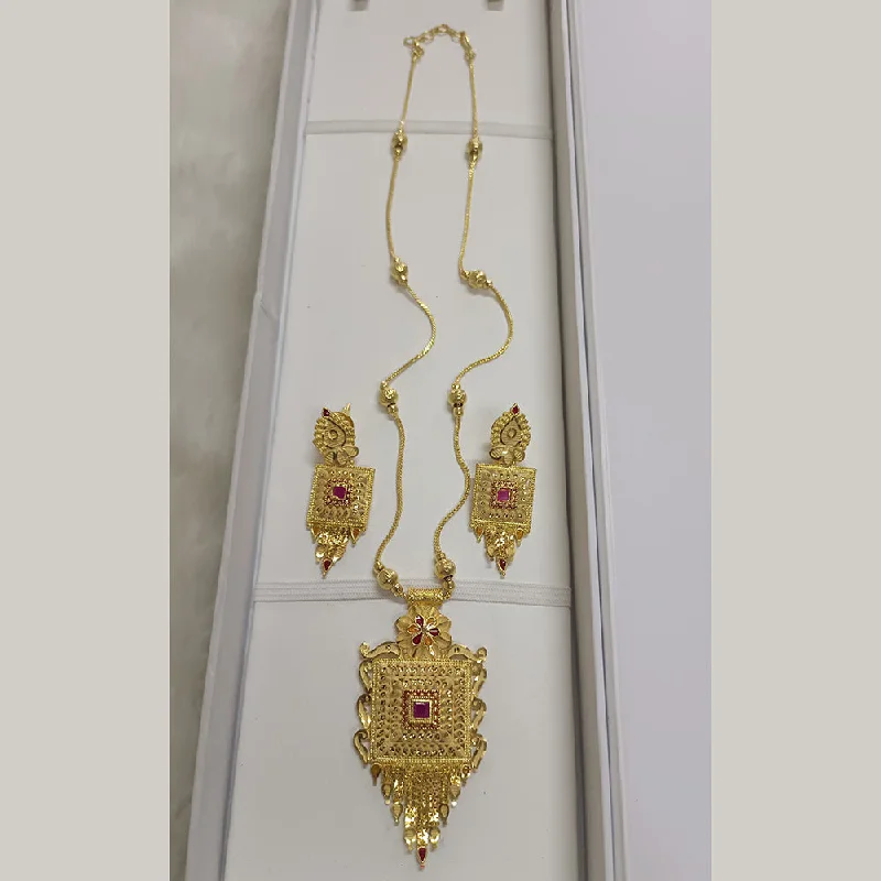 Diamond Necklace for Women-Pari Art Jewellery Forming Long Necklace Set