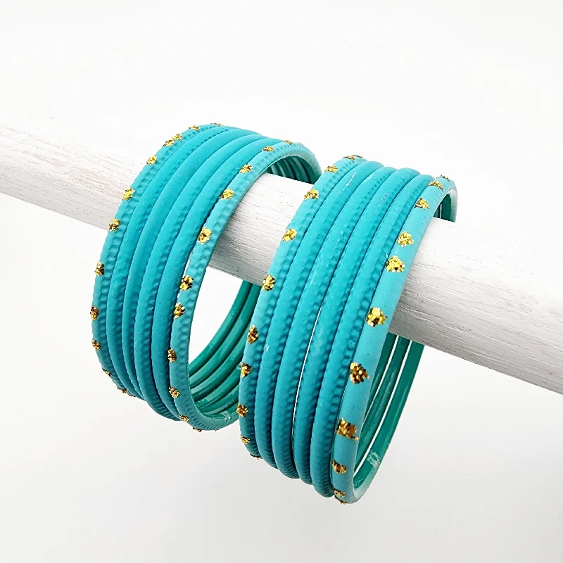 Gemstone-Studded Wedding Bangles-Clara Kids Bangle Set