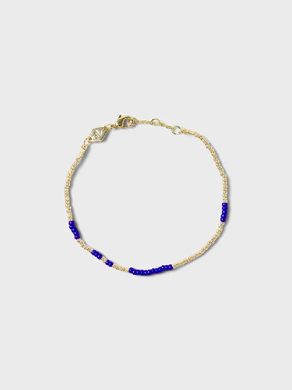 Diamond and Gold Bracelets-Asym Bracelet in Navy