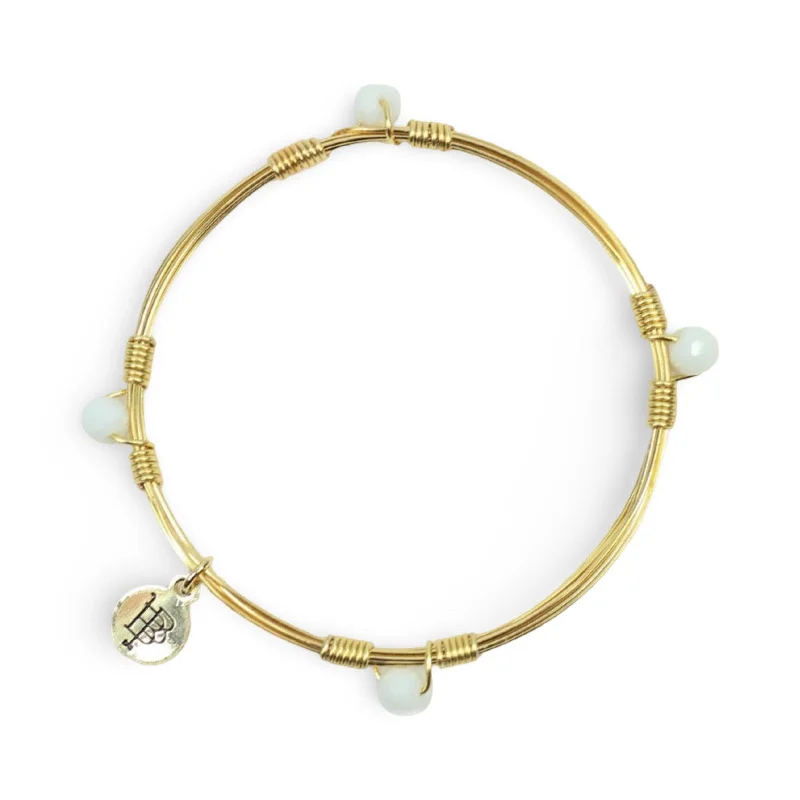 Indian Bridal Bangles-The Morgan Bangle - White