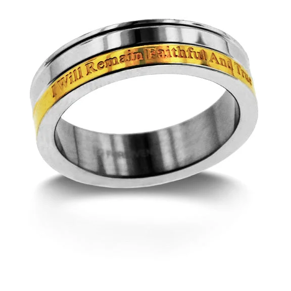 Infinity Love Ring-I Will Remain Faithful And True Ring