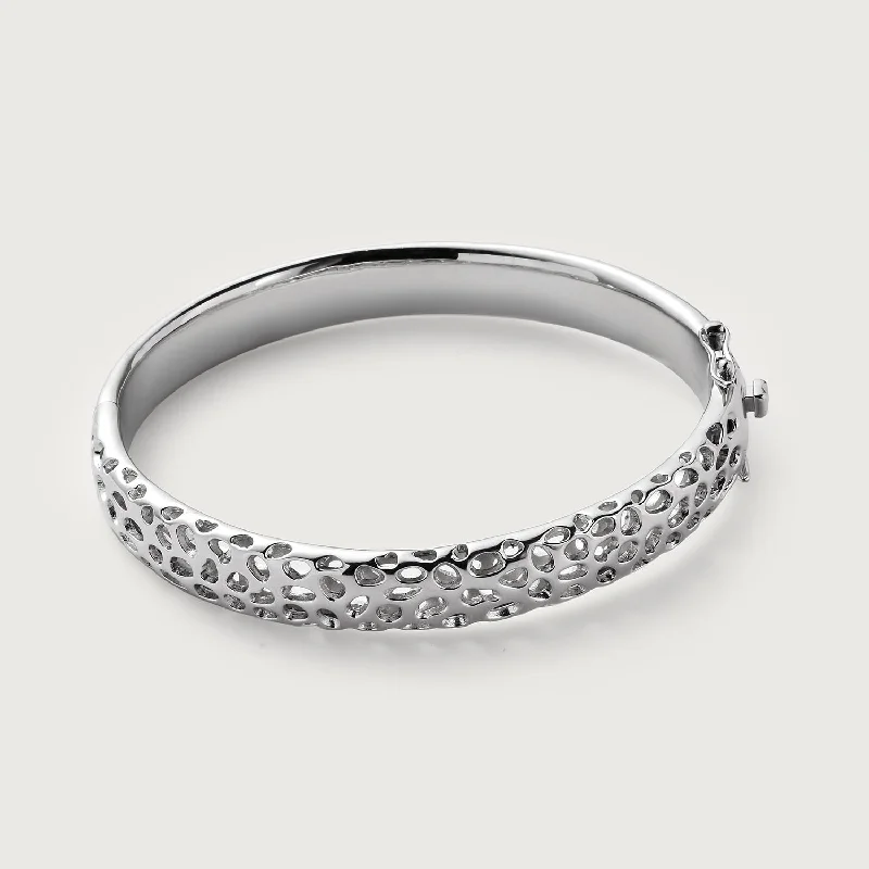 Simple Diamond Bangles-Allegro Hinge Bangle