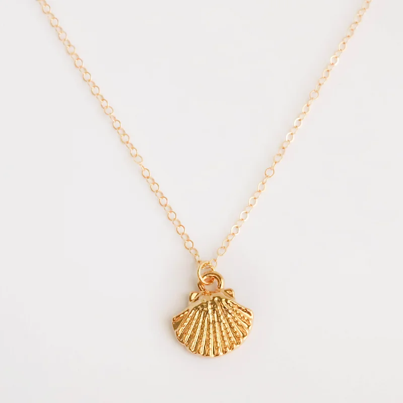 Trendy Chain Necklace-Seashell Necklace