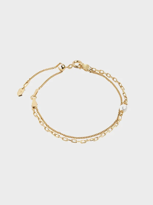 Elegant Tennis Bracelets-Cantare Bracelet in 18K Gold Plated