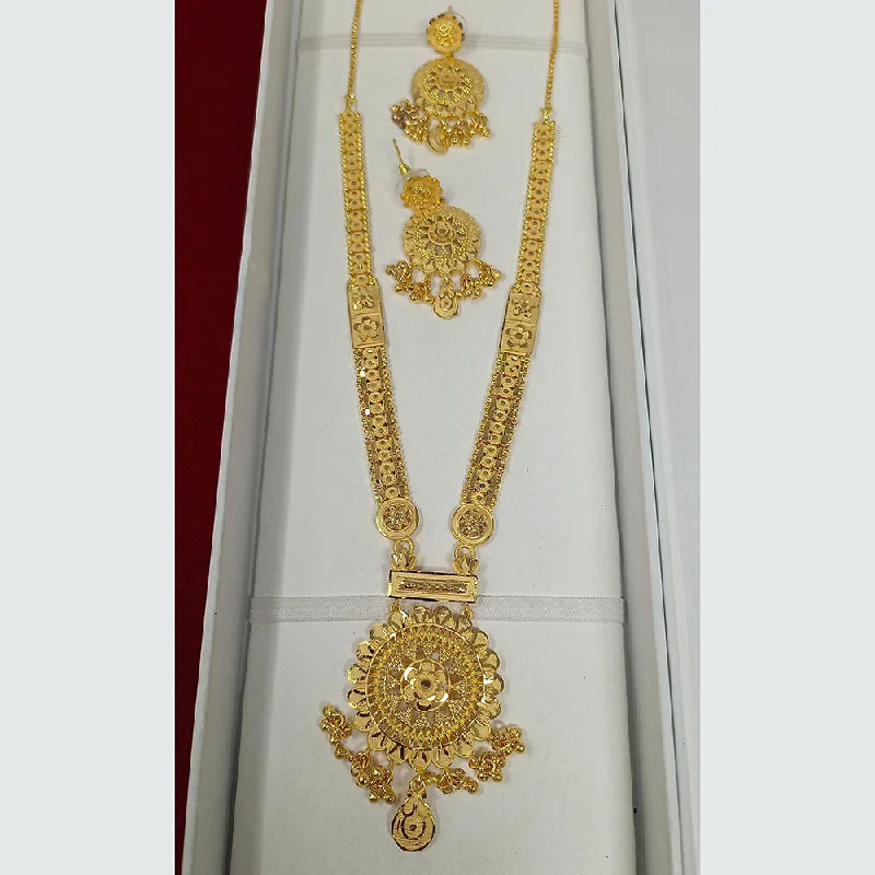 Artistic Necklace for Women-Pari Art Jewellery Forming Long Necklace Set