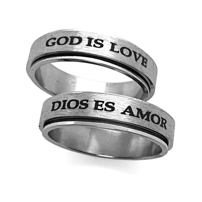 Custom Ring for Anniversary-God Is Love Ring