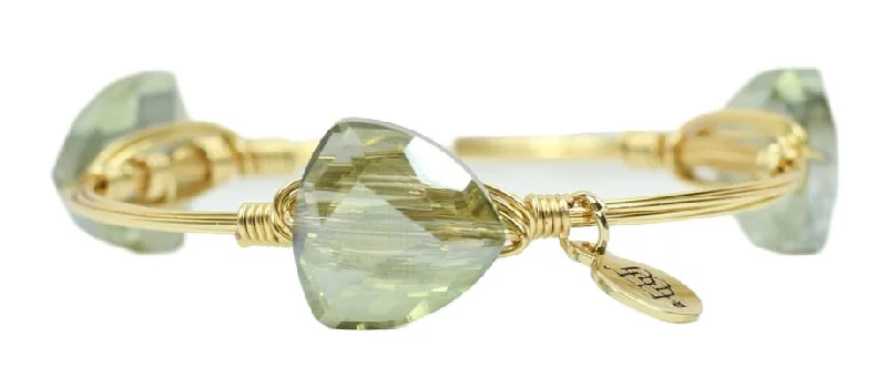 Gold Bangles with Crystals-The Juliet Bangle Bracelet